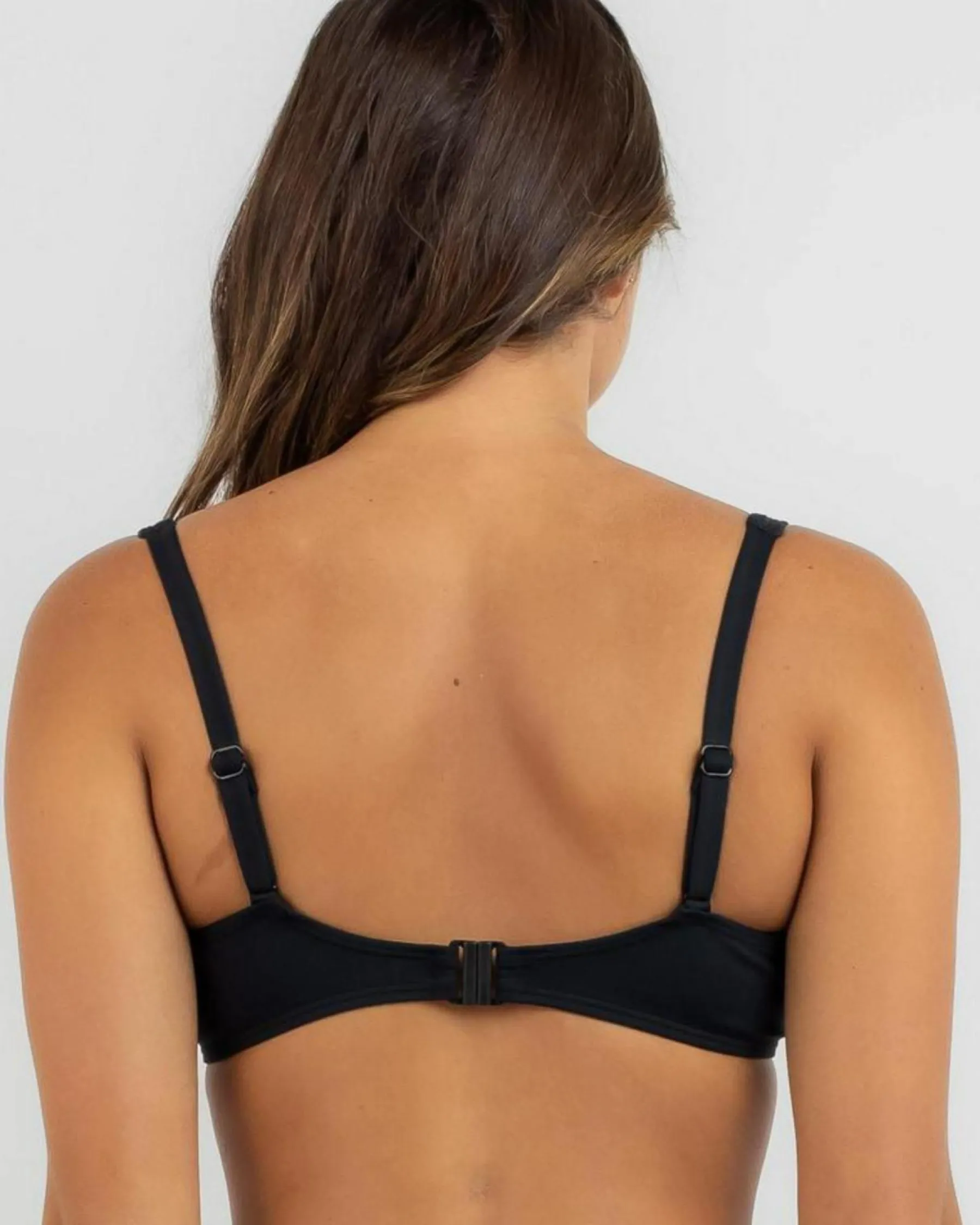 Bikinis*Roxy SD Beach Classic Underwire D Cup Bikini Top Anthracite