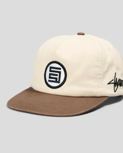 Headwear*S-Double S-Dot Snapback Cap Chocolate