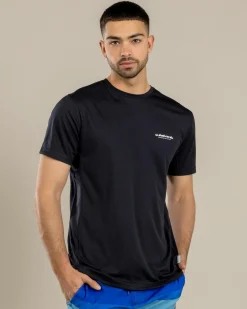 Rashies*Quiksilver Sea Grass Short Sleeve Surf T-Shirt Black
