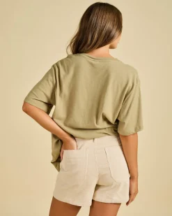 Best Seafarer Oversized T-Shirt Women Linen Blend|Tops