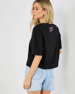 Tops*The Mad Hueys Seahorse Anchor Boxy T-Shirt Black