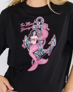 Tops*The Mad Hueys Seahorse Anchor Boxy T-Shirt Black