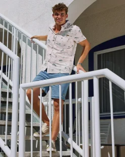 Tops & T-Shirts|Linen Blend*Salty Life Seashore Short Sleeve Shirt Natural