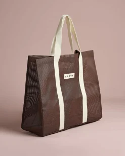 Beach Accessories & Towels|Bags*Carve Seaside Mesh Beach Bag Mocha