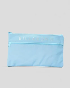 Pencil Cases & Stationery|Pencil Cases & Stationery*Billabong Serenity XL Pencil Case Pale Blue