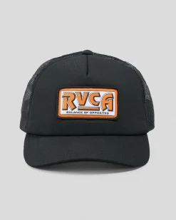 Headwear*RVCA Service Foamy 2 Trucker Cap Black 2
