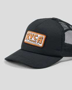 Headwear*RVCA Service Foamy 2 Trucker Cap Black 2