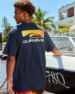 Tops & T-Shirts*Quiksilver Shadow Cast T-Shirt Dark Navy