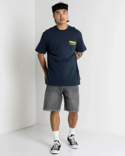 Tops & T-Shirts*Quiksilver Shadow Cast T-Shirt Dark Navy