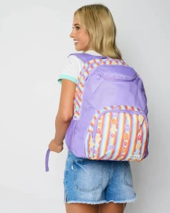 Bags|Bags*Roxy Shadow Swell Printed Backpack Bright White Rainbow Bay