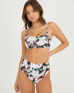 Bikinis*Billabong Shadow Tropic High Waisted Retro Bikini Bottom Multi
