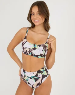 Bikinis*Billabong Shadow Tropic Mia DD Bralette Bikini Top Multi