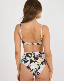 Bikinis*Billabong Shadow Tropic Mia DD Bralette Bikini Top Multi