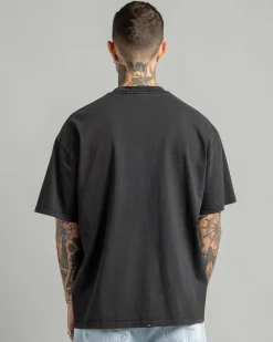 Tops & T-Shirts*Thrills Shadowless Embro Oversize Box Fit T-Shirt Pirate Black