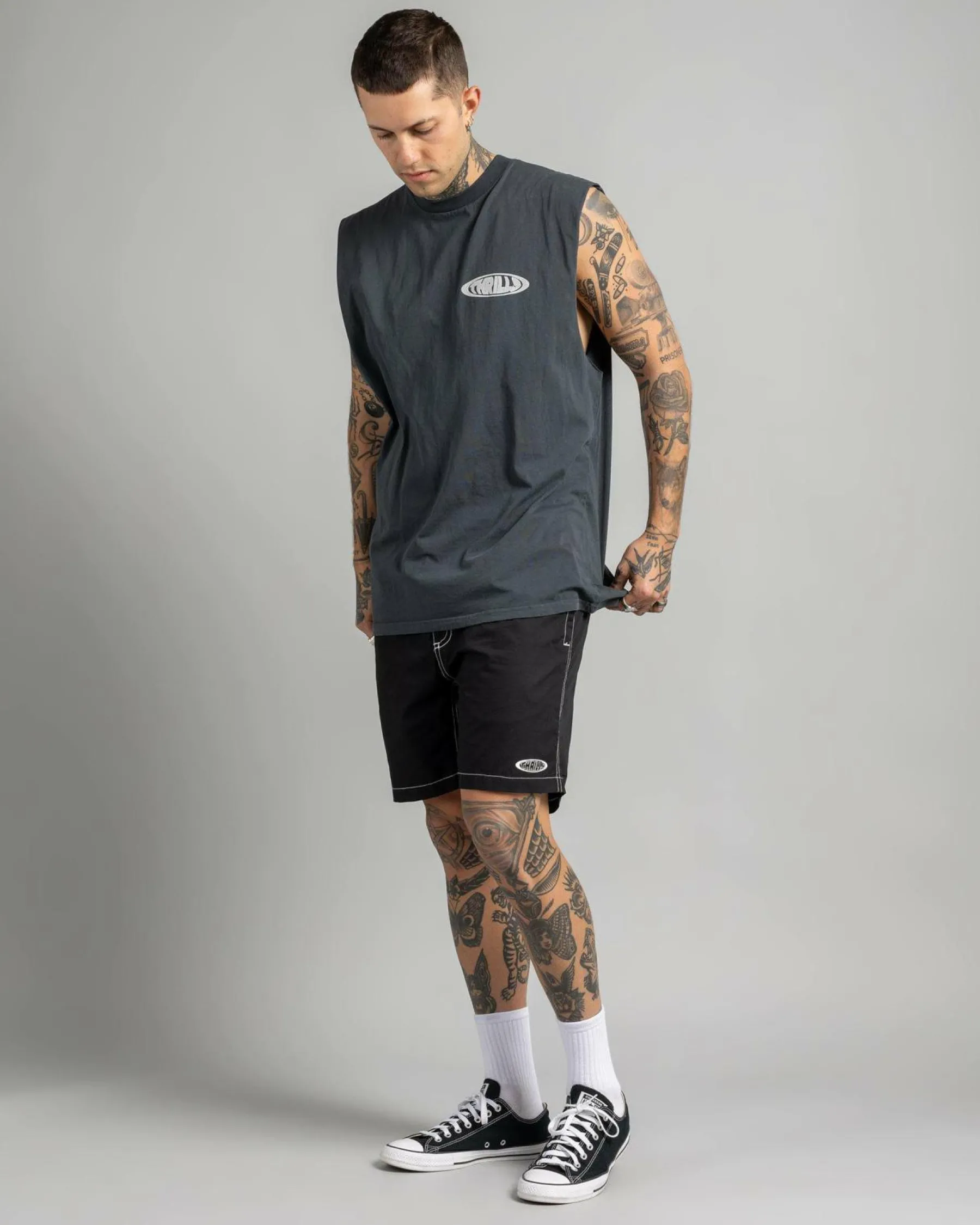 Board Shorts|Shorts & Bottoms*Thrills Shadowless Volley Shorts Black