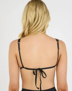 Bikinis*Kaiami Sharni Triangle Bikini Top Black