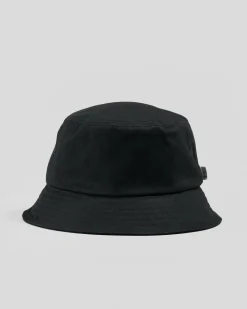 Headwear*S-Double Shawn Script Bucket Hat Black