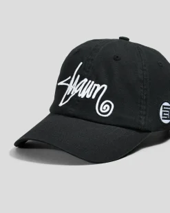 Headwear*S-Double Shawn Script Strapback Cap Black