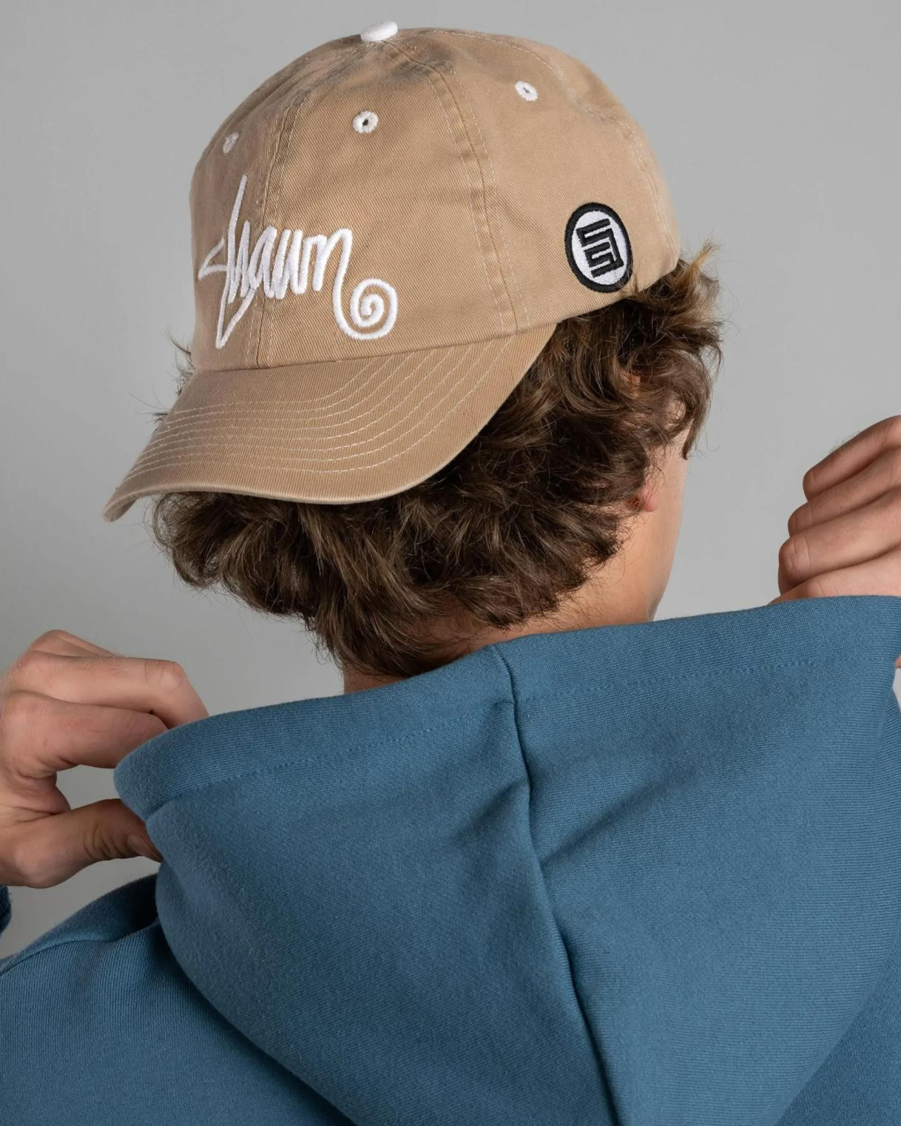 Headwear*S-Double Shawn Script Strapback Cap Sand