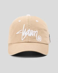 Headwear*S-Double Shawn Script Strapback Cap Sand