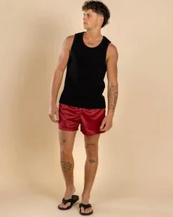Shorts & Bottoms*Salty Life Shimmy Footy Shorts Maroon