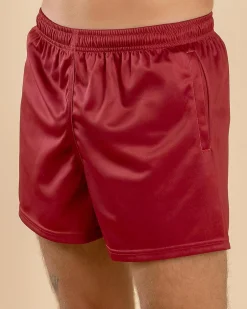 Shorts & Bottoms*Salty Life Shimmy Footy Shorts Maroon