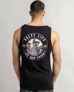 Tops & T-Shirts*Salty Life Ship Faced Singlet Black