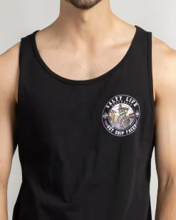 Tops & T-Shirts*Salty Life Ship Faced Singlet Black