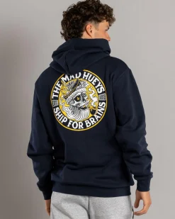 Hoodies & Sweatshirts*The Mad Hueys Ship For Brains Hoodie Navy