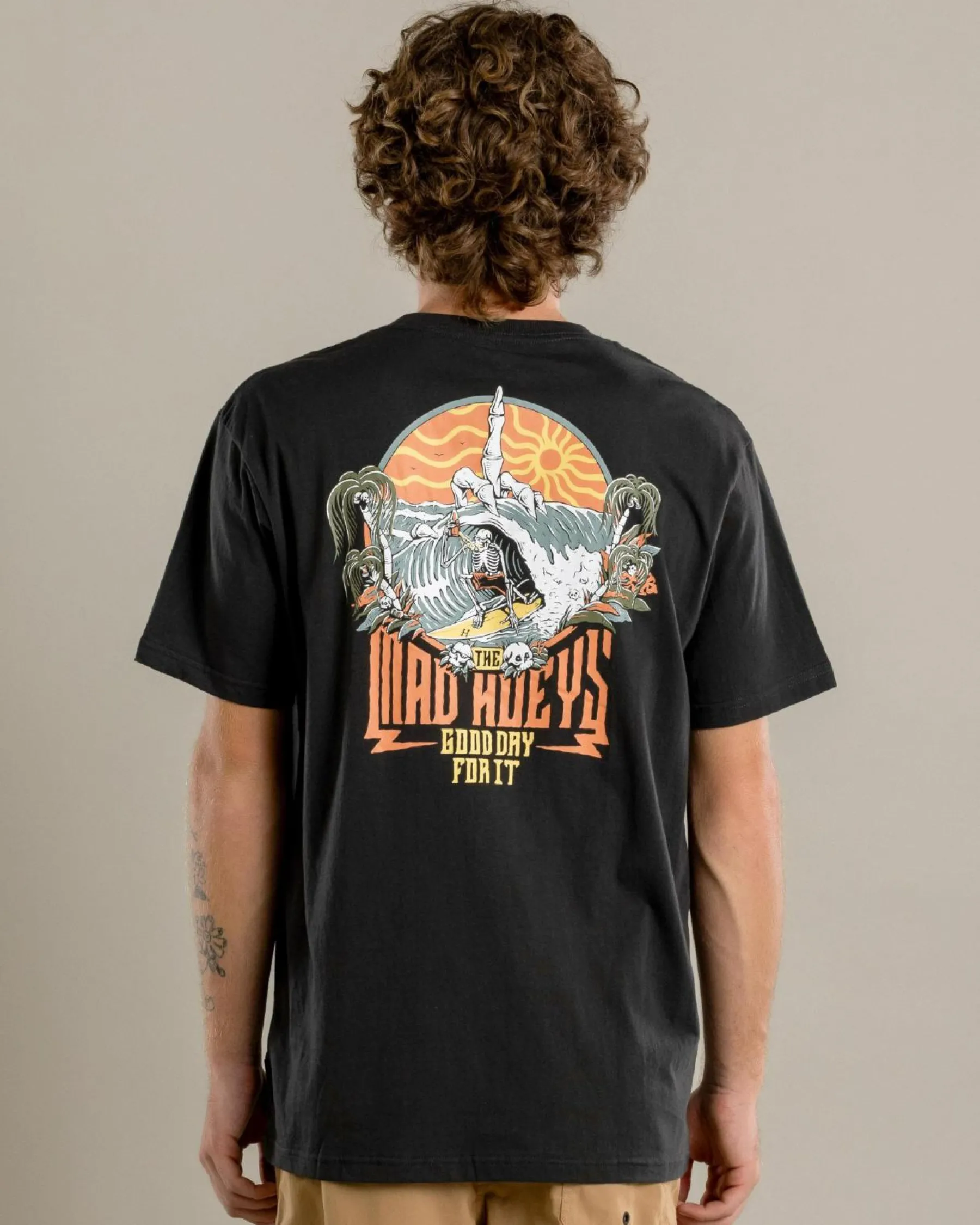 Tops & T-Shirts*The Mad Hueys Shoey Sesh T-Shirt Vintage Black