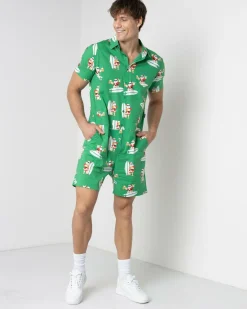 Hot Shredding Santa Romper Rompers & Overalls