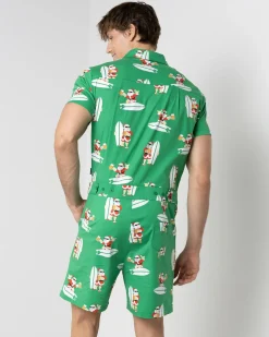 Hot Shredding Santa Romper Rompers & Overalls
