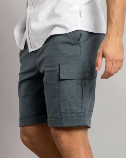 Shorts & Bottoms*Lucid Shroud Elastic Waist Shorts Slate Blue