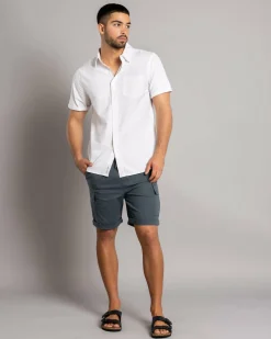 Shorts & Bottoms*Lucid Shroud Elastic Waist Shorts Slate Blue