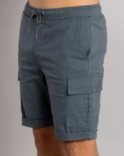 Shorts & Bottoms*Lucid Shroud Elastic Waist Shorts Slate Blue