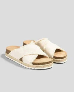 Sandals*Ava And Ever Sierra Slide Sandals Natural