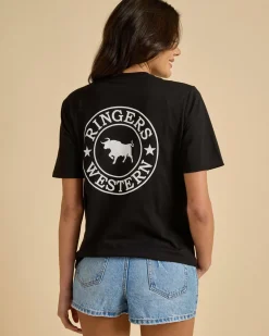 New Signature Bull Loose Fit T-Shirt Women Tops
