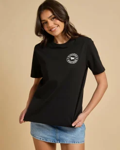 New Signature Bull Loose Fit T-Shirt Women Tops