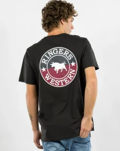 Tops & T-Shirts*Ringers Western Signature Bull Standard T-Shirt Charcoal Split