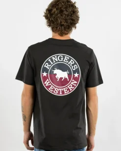 Tops & T-Shirts*Ringers Western Signature Bull Standard T-Shirt Charcoal Split