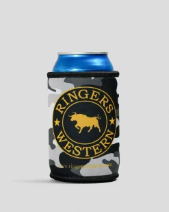 Gifts & Novelty|Bottles & Lunch Boxes*Ringers Western Signature Bull Stubby Cooler Grey Camo