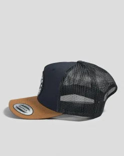 Headwear*Ringers Western Signature Bull Trucker Cap Dark Navy/clay