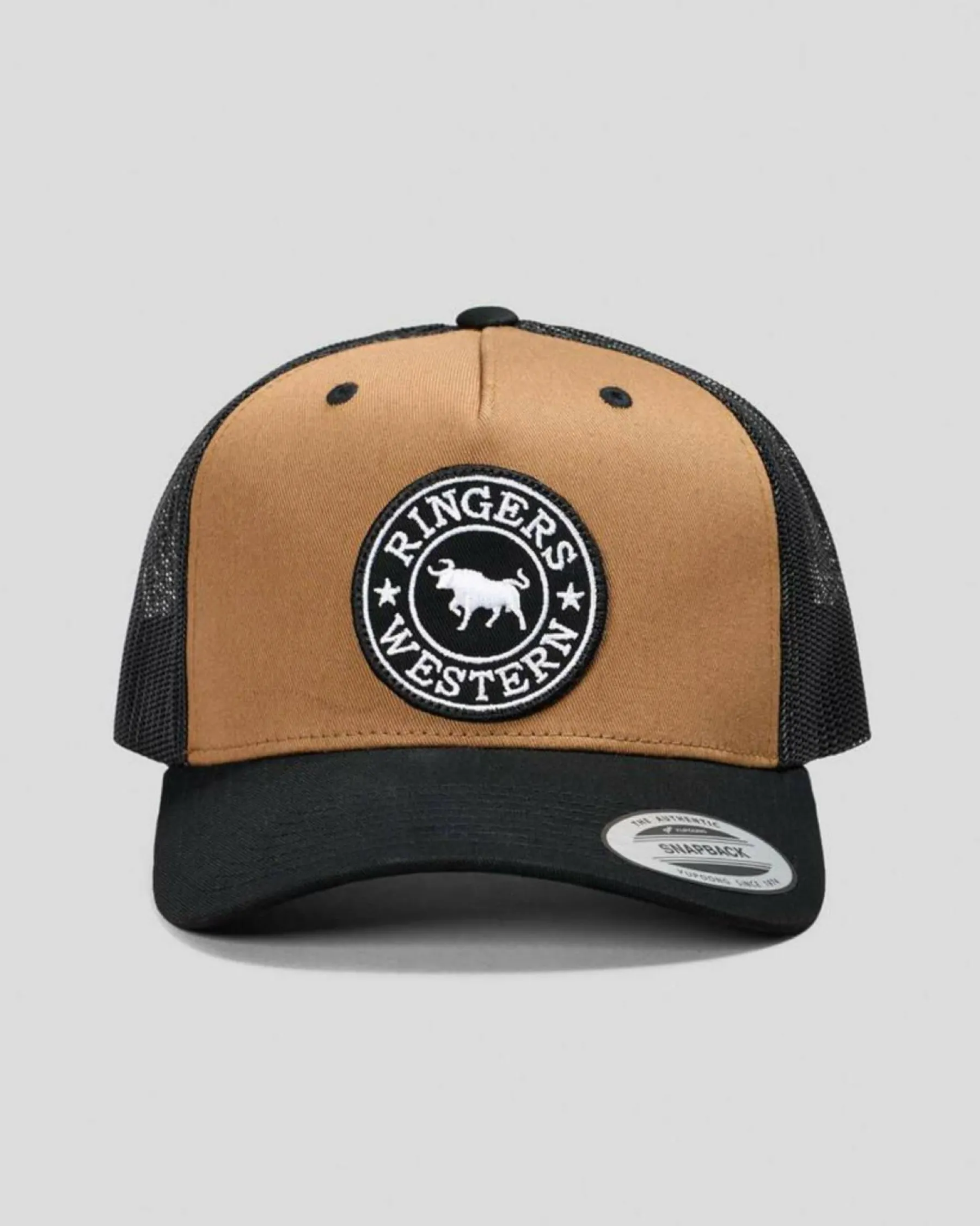 Headwear*Ringers Western Signature Bull Trucker Cap Clay/black