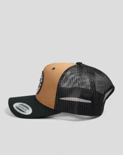 Headwear*Ringers Western Signature Bull Trucker Cap Clay/black
