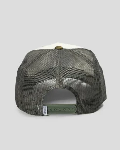 Headwear*Ringers Western Signature Bull Trucker Cap Army/off White
