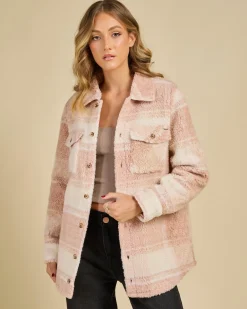 Clearance Silent Sherpa Jacket Women Jackets & Coats