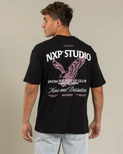 Tops & T-Shirts*Nena & Pasadena Simulation Box Fit T-Shirt Jet Black