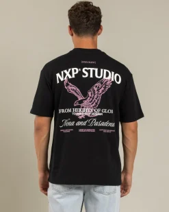 Tops & T-Shirts*Nena & Pasadena Simulation Box Fit T-Shirt Jet Black