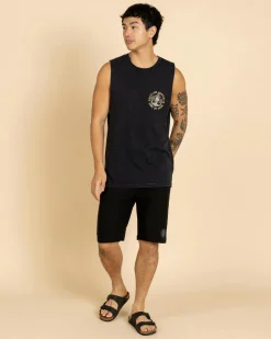 Tops & T-Shirts*Salty Life Sink Or Swim Muscle Tank Black Acid