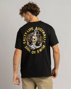 Tops & T-Shirts*Salty Life Sink Or Swim Surf T-Shirt Black